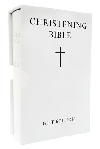 HOLY BIBLE: King James Version (KJV) White Pocket Christening Edition: Imitation Leather (Leather / fine binding) 9780007166343 book cover