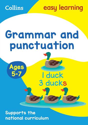 Grammar and Punctuation Ages 5-7: Ideal for Home Learning - Collins Easy Learning KS1 Collins Easy Learning 9780008134327 book cover
