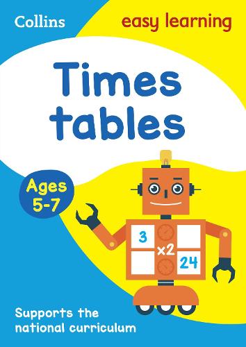 Times Tables Ages 5-7: Prepare for School with Easy Home Learning - Collins Easy Learning KS1 Collins Easy Learning 9780008134389 book cover
