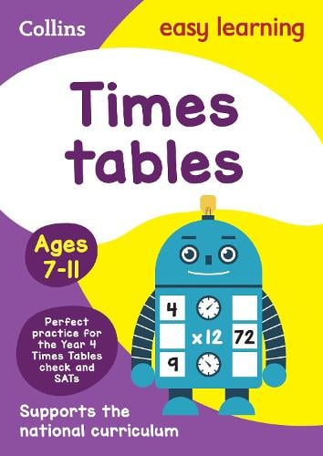 Times Tables Ages 7-11: Ideal for Home Learning - Collins Easy Learning KS2 Collins Easy Learning 9780008134402 book cover