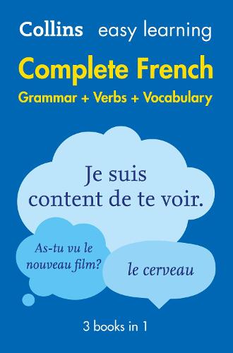 Easy Learning French Complete Grammar, Verbs and Vocabulary (3 books in 1): Trusted Support for Learning - Collins Easy Learning Collins Dictionaries 9780008141721 book cover