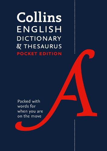 English Pocket Dictionary and Thesaurus: The Perfect Portable English Dictionary and Thesaurus - Collins Pocket Collins Dictionaries 9780008141790 book cover