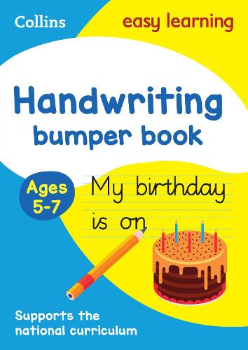 Handwriting Bumper Book Ages 5-7: Ideal for Home Learning - Collins Easy Learning KS1 Collins Easy Learning 9780008151478 book cover