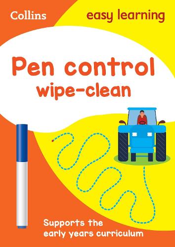 Pen Control Age 3-5 Wipe Clean Activity Book: Ideal for Home Learning - Collins Easy Learning Preschool Collins Easy Learning 9780008212902 book cover