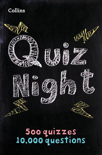 Collins Quiz Night: 10,000 Original Questions in 500 Quizzes - Collins Puzzle Books Collins Puzzles 9780008290283 book cover