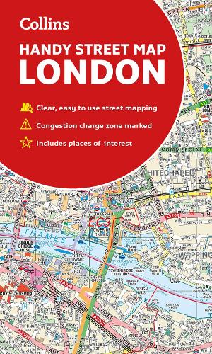 Collins London Handy Street Map (Sheet map, folded) Collins Maps 9780008320584 book cover