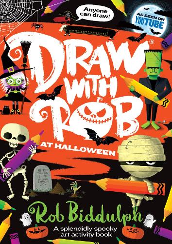Draw With Rob at Halloween Rob Biddulph 9780008479022 book cover