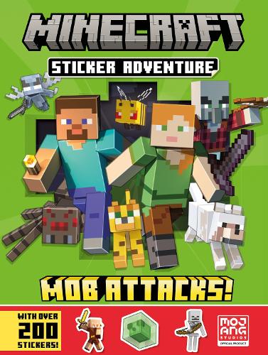 Minecraft Sticker Adventure: Mob Attacks! Mojang AB 9780008533953 book cover