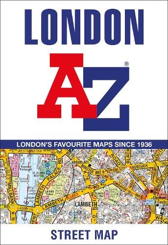 London A-Z Street Map (Sheet map, folded) A-Z maps 9780008581787 book cover