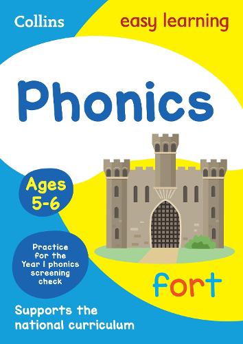 Phonics Ages 5-6 - Collins Easy Learning KS1 Collins Easy Learning 9780008617943 book cover