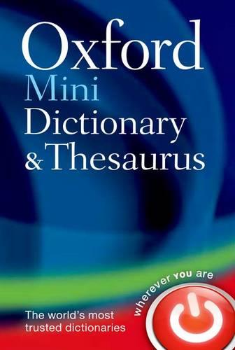Oxford Mini Dictionary and Thesaurus Oxford Languages 9780199692637 book cover
