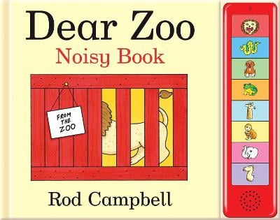 Dear Zoo Noisy Book Rod Campbell 9780230757653 book cover