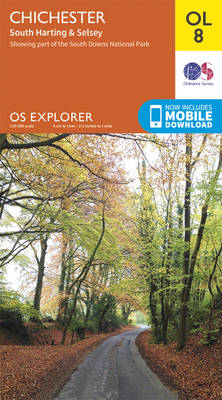 Chichester, South Harting & Selsey - OS Explorer Map OL 08 (Sheet map, folded) Ordnance Survey 9780319242476 book cover