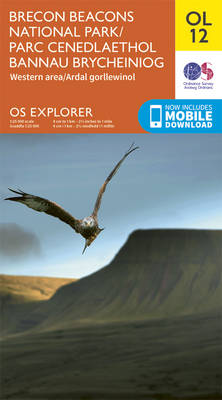 Brecon Beacons National Park / Parc Cenedlaethol Bannau Brycheiniog - Western Area / Ardal Gorllewinol - OS Explorer Map OL 12 (Sheet map, folded) Ordnance Survey 9780319242513 book cover