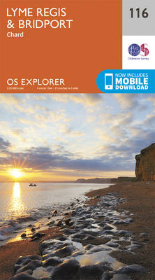 Lyme Regis and Bridport - OS Explorer Map 116 (Sheet map, folded) Ordnance Survey 9780319243176 book cover