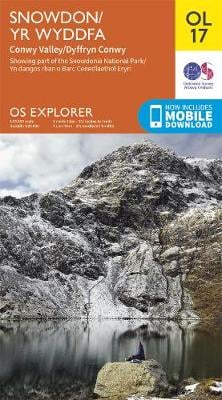 Snowdon - OS Explorer OL17 (Sheet map, folded) Ordnance Survey 9780319263532 book cover