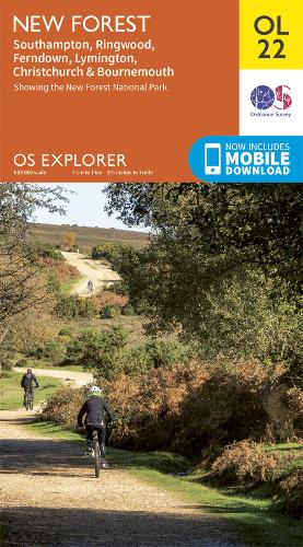 New Forest - OS Explorer Map OL 22 (Sheet map, folded) Ordnance Survey 9780319263921 book cover