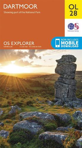 Dartmoor - OS Explorer OL 28 (Sheet map, folded) Ordnance Survey 9780319264034 book cover