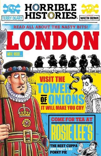 Gruesome Guides: London (newspaper edition) - Horrible Histories Terry Deary, Martin Brown 9780702317873 book cover