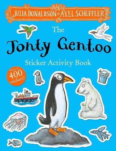 Jonty Gentoo Sticker Activity Book (PB) Julia Donaldson, Axel Scheffler 9780702334641 book cover