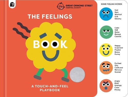The Feelings Book: Touch-and-Feel Emotions: Created in partnership with the Play team at Great Ormond Street Hospital (Board book) Happy Yak, Miguel Ordonez 9780711297524 book cover