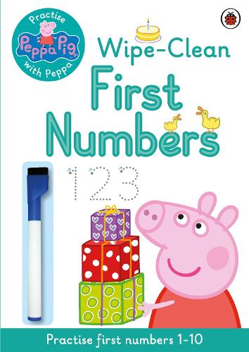 Peppa Pig: Practise with Peppa: Wipe-Clean First Numbers - Peppa Pig Peppa Pig 9780723292111 book cover