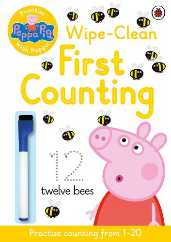 Peppa Pig: Practise with Peppa: Wipe-Clean First Counting - Peppa Pig Peppa Pig 9780723297765 book cover