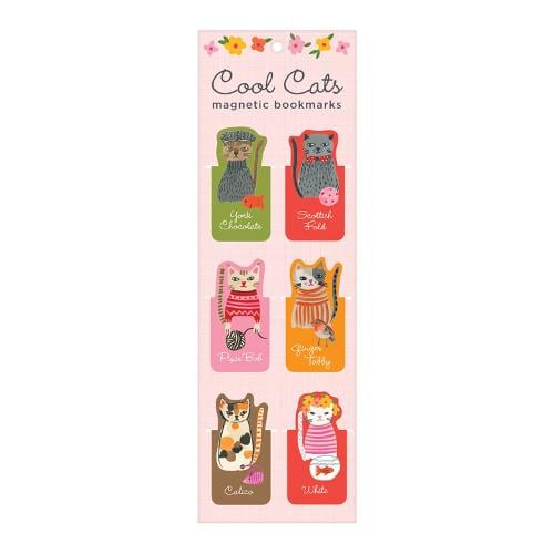 Cool Cats Magnetic Bookmarks Galison, Carolyn Gavin 9780735354302 book cover