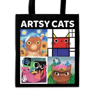Artsy Cats Reusable Shopping Bag (Tote bag) Mudpuppy, Angie Rozelaar 9780735365667 book cover