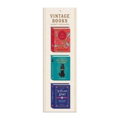 Vintage Books Shaped Magnetic Bookmarks Galison 9780735366886 book cover