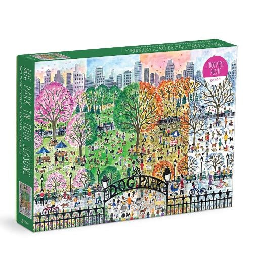 Michael Storrings Dog Park in Four Seasons 1000 Piece Jigsaw Puzzle (Jigsaw) Michael Storrings 9780735373099 book cover