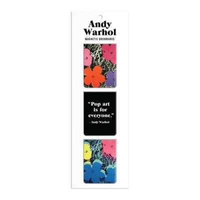 Andy Warhol Flowers Magnetic Bookmarks Galison, Andy Warhol 9780735379633 book cover