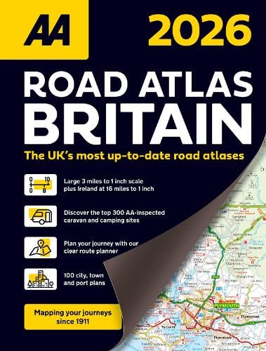 AA Road Atlas Britain 2026 (Spiral bound) AA Publishing 9780749584375 book cover