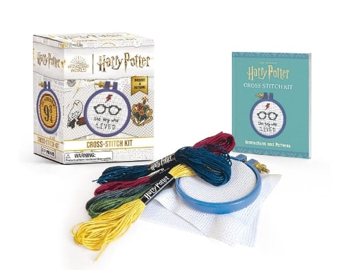 Harry Potter Cross-Stitch Kit Warner Bros. 9780762484195 book cover