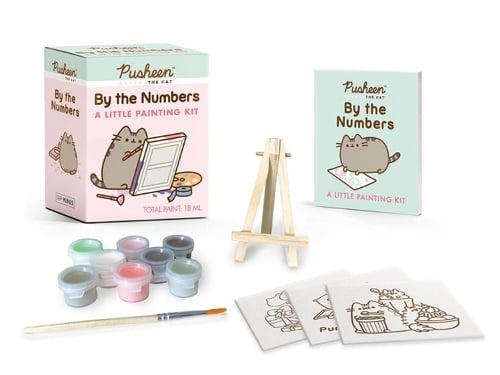 Pusheen by the Numbers: A Little Painting Kit - RP Minis Claire Belton 9780762485017 book cover