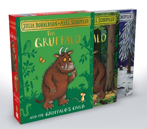 The Gruffalo and the Gruffalo's Child Board Book Gift Slipcase Julia Donaldson, Axel Scheffler 9781035050802 book cover