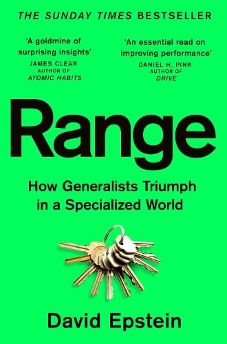 Range: How Generalists Triumph in a Specialized World David Epstein 9781035053049 book cover