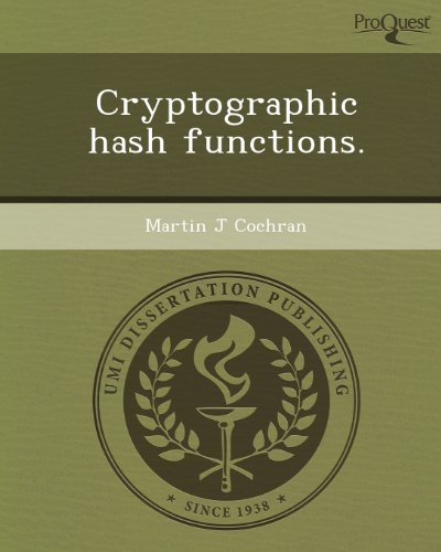 Cryptographic Hash Functions Martin J Cochran 9781243469199 book cover