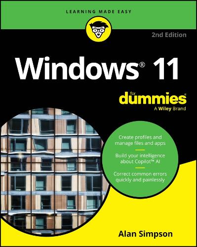 Windows 11 For Dummies, 2nd Edition Alan Simpson 9781394289042 book cover