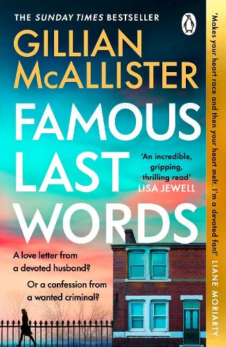 Famous Last Words Gillian McAllister 9781405957243 book cover
