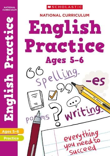 National Curriculum English Practice Book for Year 1 - 100 Practice Activities Scholastic 9781407128948 book cover