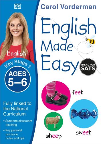 English Made Easy, Ages 5-6 (Key Stage 1): Supports the National Curriculum, English Exercise Book - Made Easy Workbooks Carol Vorderman 9781409344643 book cover