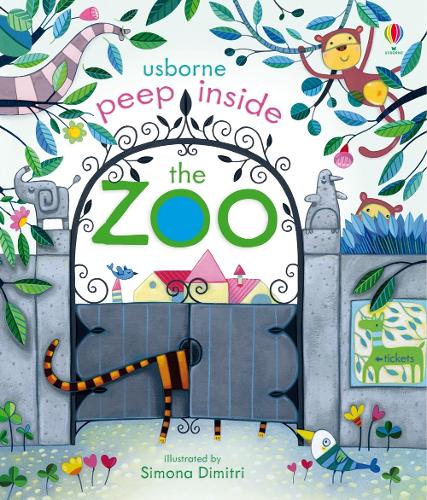 Peep Inside the Zoo - Peep Inside (Board book) Anna Milbourne, Simona Dimitri 9781409549925 book cover