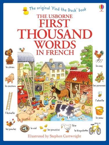 First Thousand Words in French - First Thousand Words Heather Amery, Stephen Cartwright 9781409566113 book cover
