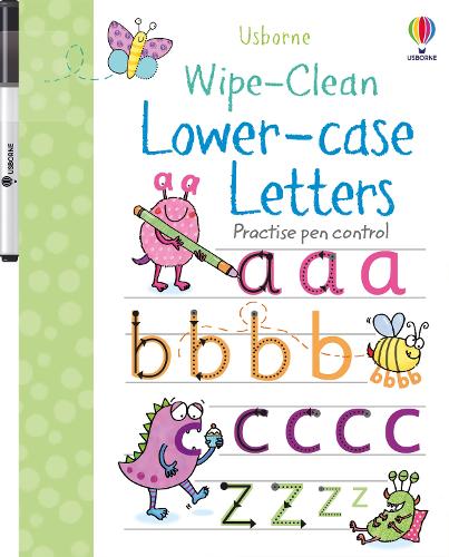 Wipe-clean Lower-case Letters - Wipe-Clean Jessica Greenwell, Kimberley Scott 9781409582618 book cover