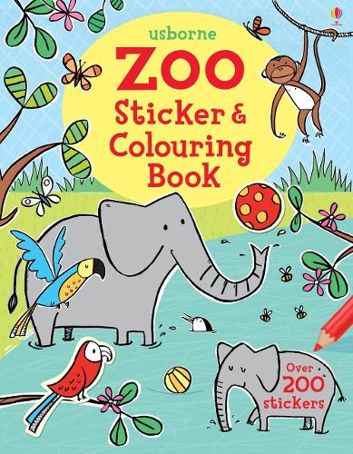 Zoo Sticker and Colouring Book - Sticker and Colouring Book Jessica Greenwell, Candice Whatmore, Cecilia Johansson 9781409584339 book cover