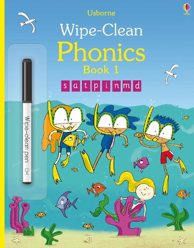 Wipe-clean Phonics book 1 - Wipe-clean Phonics Mairi Mackinnon, Fred Blunt 9781409597759 book cover
