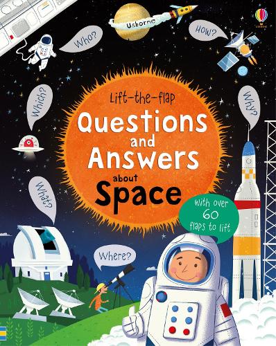 Lift-the-flap Questions and Answers about Space - Questions and Answers (Board book) Katie Daynes, Peter Donnelly 9781409598992 book cover
