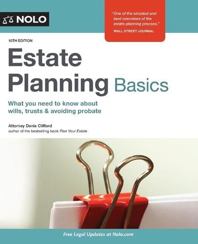 Estate Planning Basics Denis Clifford 9781413326697 book cover