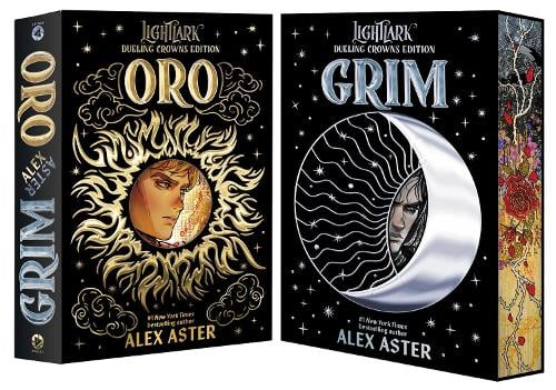Grim and Oro: Dueling Crowns Edition (A Lightlark Saga Deluxe Companion Book) - The Lightlark Saga Alex Aster 9781419785627 book cover